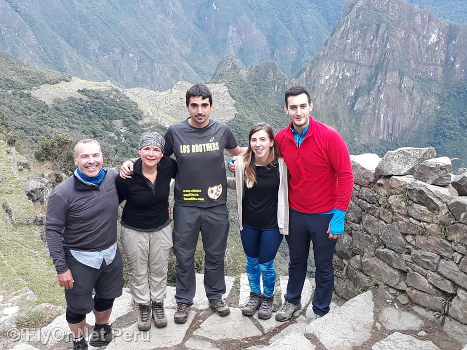 Photo Album: Arrival of the group of hikers at Machu Picchu