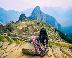 Trekkers in Machu Picchu